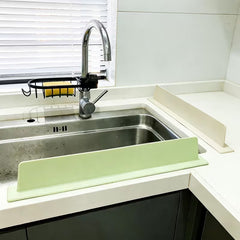 Silicone Faucet Splash Guard & Drip Catcher | Self-Draining Sink Countertop Protector